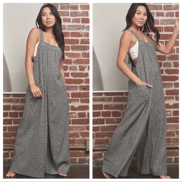 ShopEvelynne Pants - 22 Boho Fabulous Plaid Wide-Leg Jumpsuit